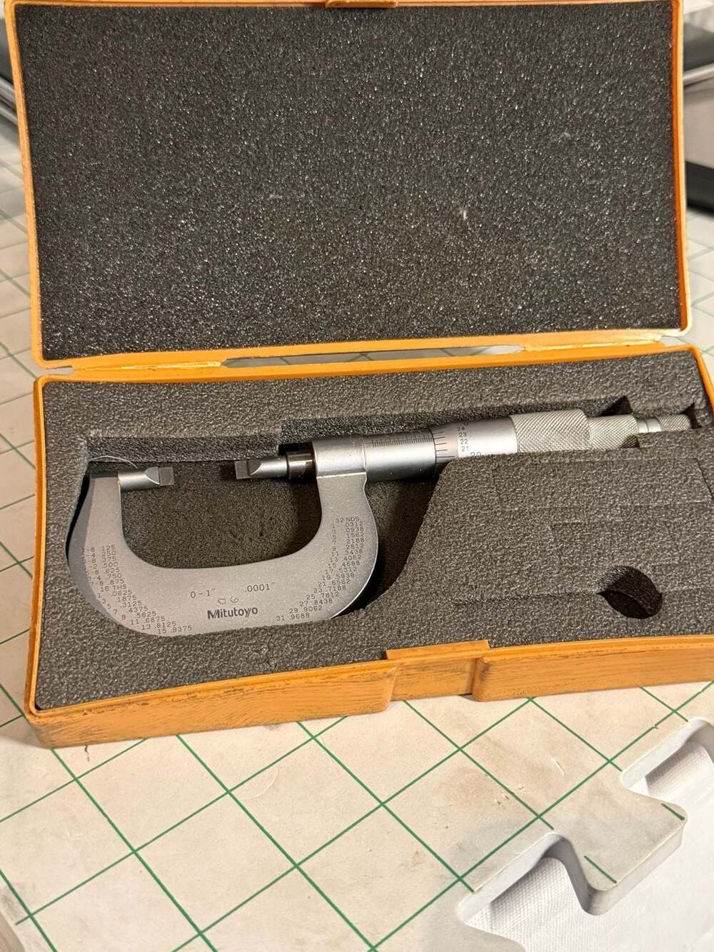 Mitutoyo Blade Micrometer 122-151 Size 0-1"